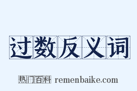 过数反义词是什么意思的图片